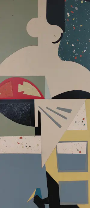 Simon Erb - linoleum intarsia ontwerp kopen? Bied vanaf 220!