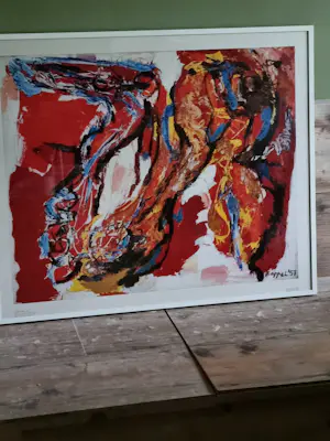 Karel Appel - Vrouw en Struisvogel (coll. Stedelijk museum Amsterdam) kopen? Bied vanaf 55!