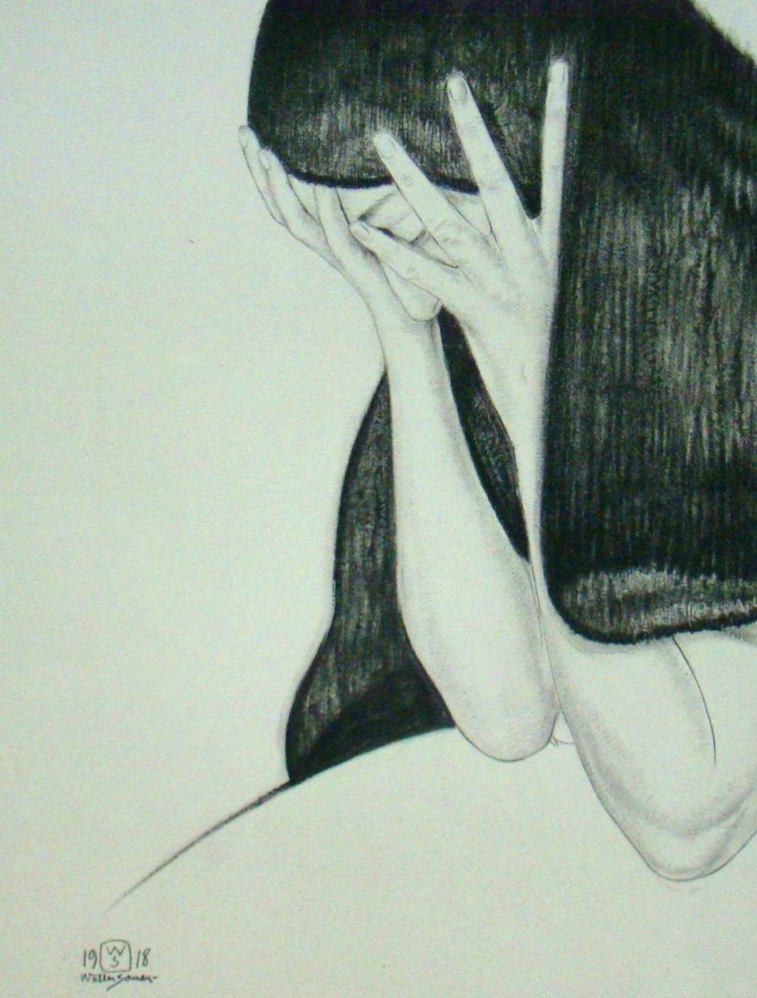 Walter Sauer - L'inutile regret - 1930 - Heliogravure - Gesigneerd en gedateerd kopen? Bied vanaf 100!