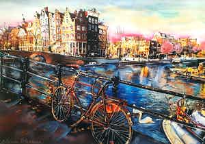 Elena Polyakova - Prinsengracht in Amsterdam verkocht voor € 65!