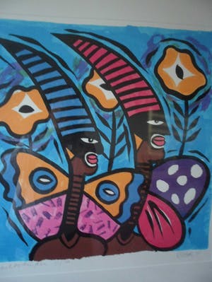 Clemens Briels - Zeefdruk, Nachtvlinders kopen? Bied vanaf 120!