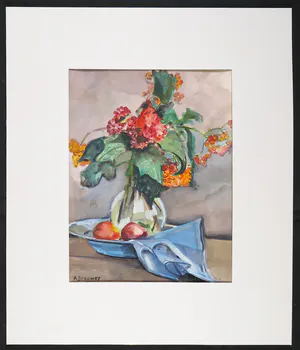 A. Brouwer - Waterverf op papier, Stilleven kopen? Bied vanaf 1!