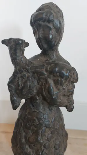 Pieter d' Hont - Kind met lam en kat kopen? Bied vanaf 1500!