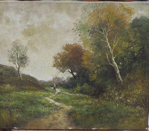 Toon Wildeboer - duinlandschap met figuur kopen? Bied vanaf 10!