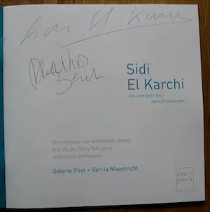 Sidi El Karchi - ingelijste pigmentdruk: "Like a silent poet" + 2 boekjes (1x gesigneerd) kopen? Bied vanaf 299!