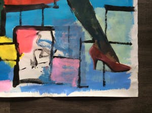 Peter Klashorst - Vrouwelijk Naakt - acryl op linnen (Groot!) kopen? Bied vanaf 495!