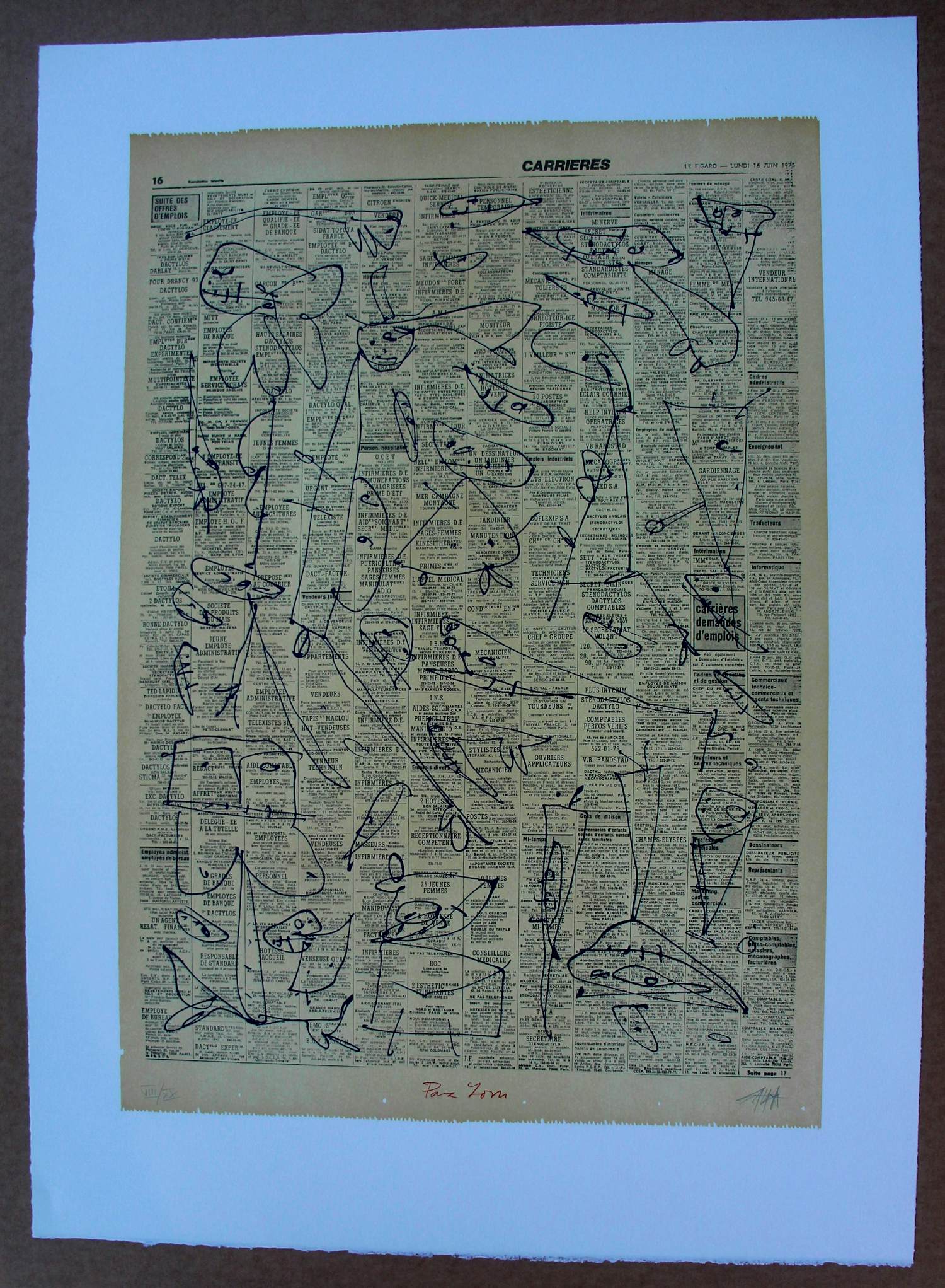 Antonio Saura - Litho: pour Jorn - 1976 kopen? Bied vanaf 299!