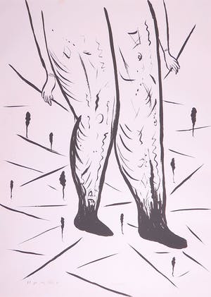 Henk Visch - Zeefdruk, Ontwapend kopen? Bied vanaf 35!