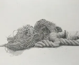 Roger Wittevrongel - Prachtige gesigneerde ets - "Touw" kopen? Bied vanaf 55!