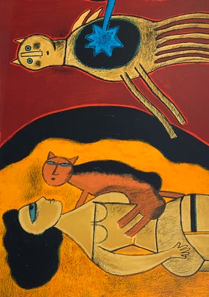 Corneille - Femme et chat kopen? Bied vanaf 425!