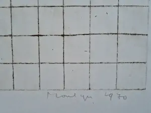 Jan Montyn - Bijzonder! Unica (1/1) reliëf Ets/aquatint "Compositie A" - GROOT! kopen? Bied vanaf 70!