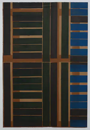 Adine Engelman - Geometrisch abstracte composities - Sjabloondruk kopen? Bied vanaf 50!