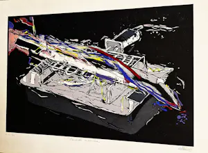 AcheterEmiel Hoorne - in zeer beperkte E.A. oplage gemaakte POP- ART Zeefdruk "Concorde meuniere"? Enchérissez de 49!