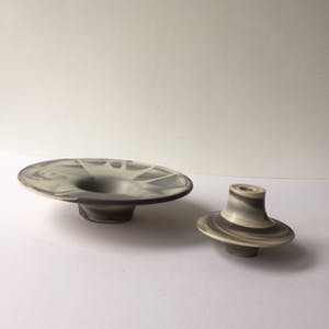 Rosenthal - Ufo schaal Queensberry marble, diameter 26,5 cm, zeldzaam kopen? Bied vanaf 59!