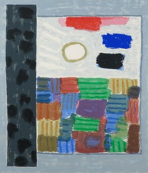 Harrie Gerritz - Zeefdruk, Zon boven akker - Ingelijst kopen? Bied vanaf 1!