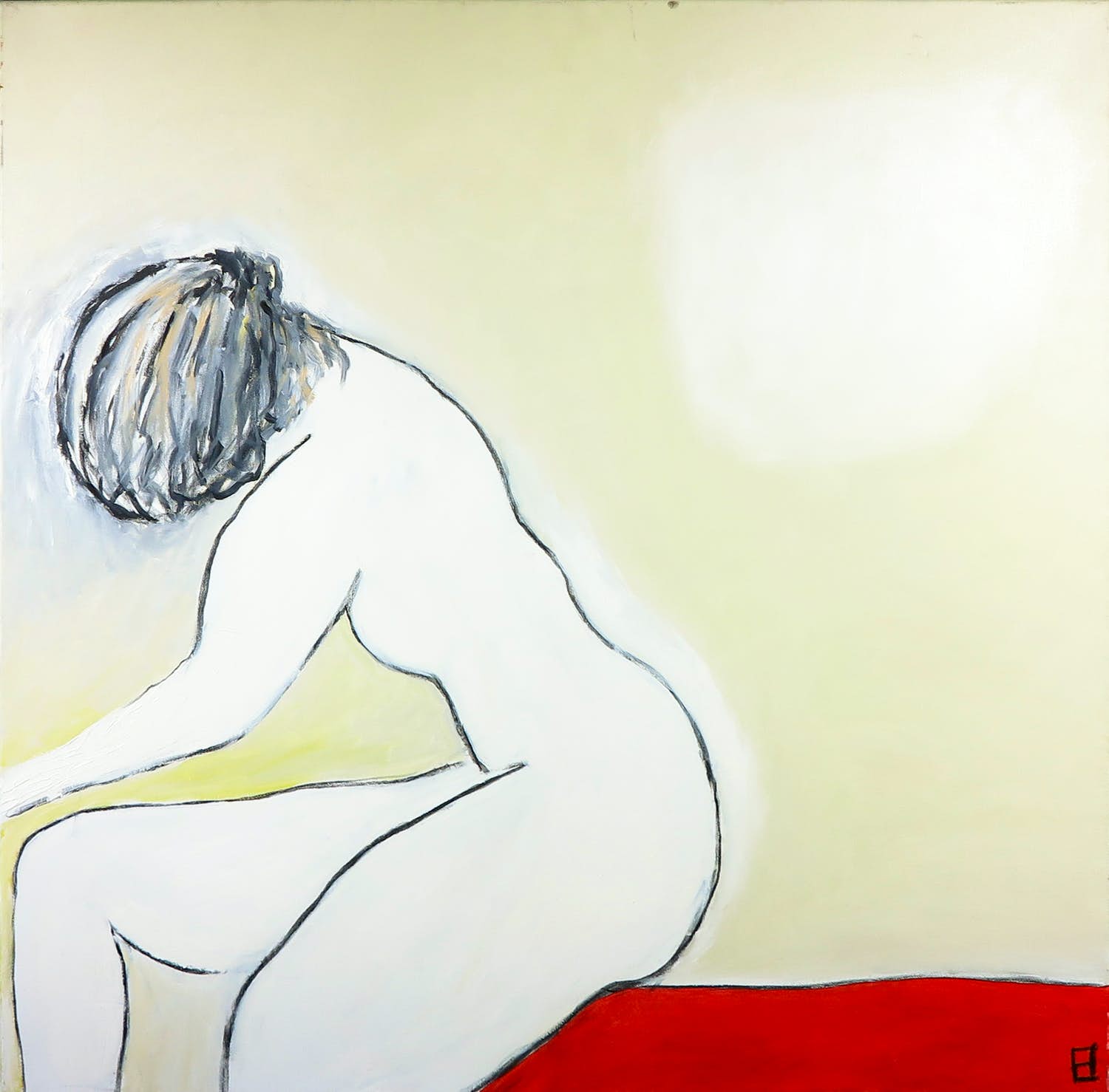 Philip Vencken - Olieverf op doek, Lady behind the mask (Groot) verkocht voor € 1!