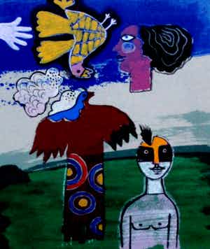 Corneille - Inglijste litho: Six reives peints - 1989 verkocht voor € 240!