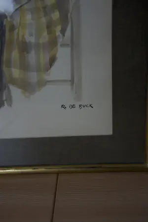 AcheterRaphael de Buck - Clown Aquarel op papier Gesigneerd rechtsonder? Enchérissez de 90!