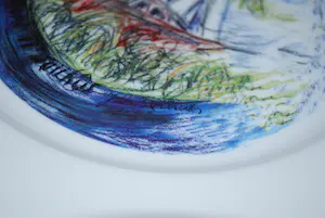 Corneille - Amsterdamse haven 2005 & zeefdruk op bord door Jan Sierhuis kopen? Bied vanaf 85!