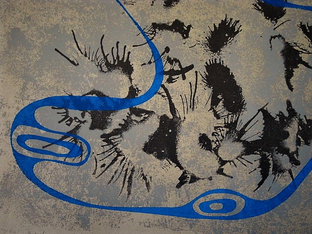 Theo van den Akker - Uniek Grafiek ! - zeer bep. oplage (25) "DNA" gesigneerd  kopen? Bied vanaf 1!