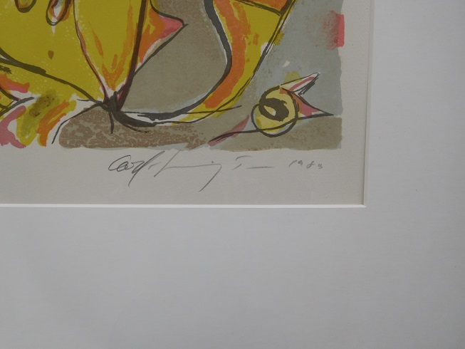 Carl-Henning Pedersen - Grote Litho "The Hill of the Elves I - 1985 - 159/250 - Ingelijst kopen? Bied vanaf 350!