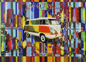 Alfred Degens - Lambdaprint, Camouflage - Ingelijst kopen? Bied vanaf 40!