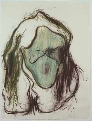Frank van den Broeck - Pasteltekening op papier, Zonder titel - Ingelijst kopen? Bied vanaf 250!
