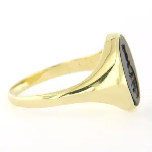 Gele pinkring met wapenschild - rm 18.75 kopen? Bied vanaf 500!