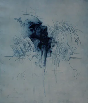 Ronald Tolman - Ets: Studie voor een sculptuur - Divinia commedia inferno - 1980 (oplage: 14 !) kopen? Bied vanaf 125!