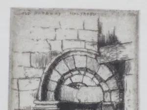 Jan Poortenaar - Old Playhouse Close & Old doorway Holyrood - Etsen kopen? Bied vanaf 50!