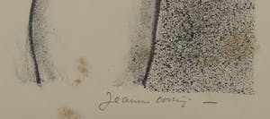 Jeanne Bieruma Oosting - Litho, Zittend naakt - Ingelijst kopen? Bied vanaf 1!