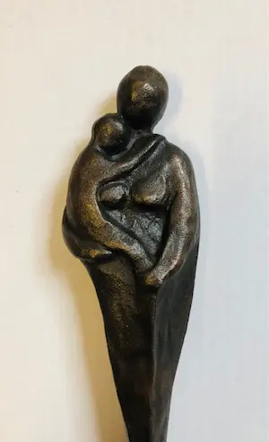 Elly du Clou-Bruggeman - Moeder met Kind - Beeld Brons kopen? Bied vanaf 109!