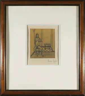 Bernard Buffet - Gesigneerde potloodtekening op overtrekpapier, Les Chants de Maldoror kopen? Bied vanaf 800!