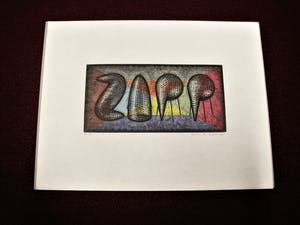 Jacomijn den Engelsen - Originele , in zeer kleine oplage gemaakte (15) PoP-Art Houtsnede "ZAPP" kopen? Bied vanaf 1!