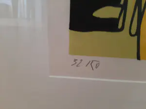 Valerio Adami - Zeefdruk, titel, La Source. Groot werk kopen? Bied vanaf 80!