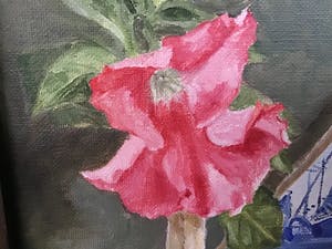 Niet of onleesbaar gesigneerd - ‘T rode bloempje kopen? Bied vanaf 1!