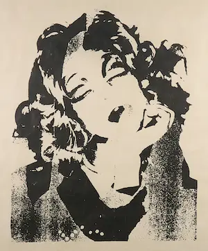 Andy Warhol - Zeldzame zeefdruk uit de serie Ladies and Gentlemen - Ingelijst kopen? Bied vanaf 1!