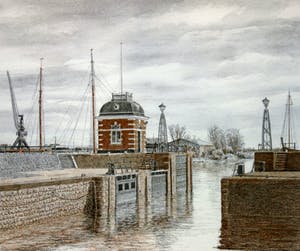 Frans Room - Lot van 10 originele tekeningen - Bakens en boeien IJsselmeer e.o. kopen? Bied vanaf 100!