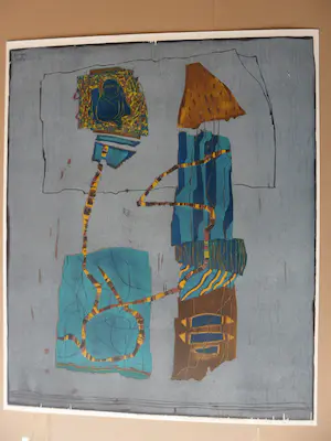 Willy van der Duyn - Houtsnede. Titel, "Traan van de aap". kopen? Bied vanaf 40!