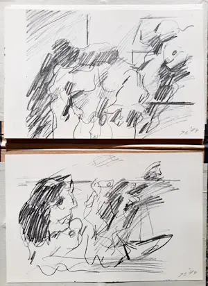 Jan Sierhuis - schetsboek met 20 litho's en gedicht van Bert Schierbeek kopen? Bied vanaf 145!