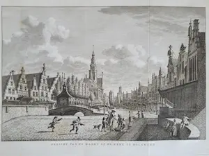 Carel Frederik Bendorp (I) - Gezicht van de Markt op de kerk te Bolswerd en 't dorp Jorwerd. kopen? Bied vanaf 65!