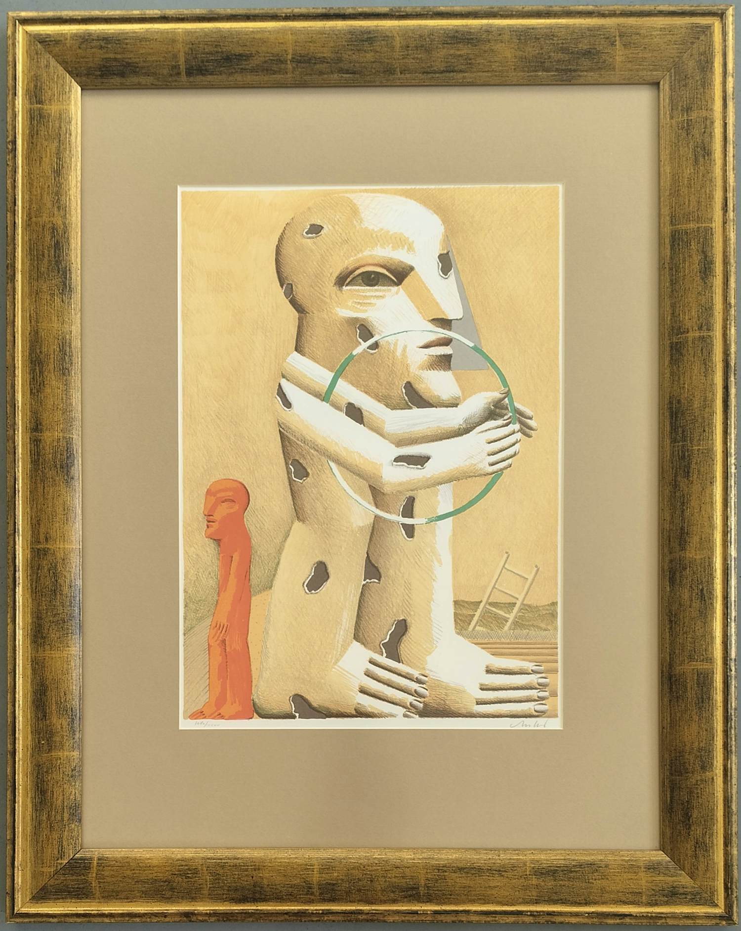 Horst Antes - ingelijste gesigneerde litho kopen? Bied vanaf 99!