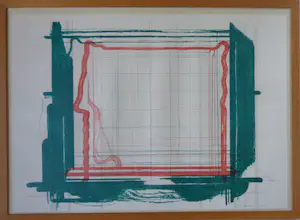 Marien Schouten - FIGURATIE / KLEURLITHO / 85x115cm / KADER / SIG kopen? Bied vanaf 75!
