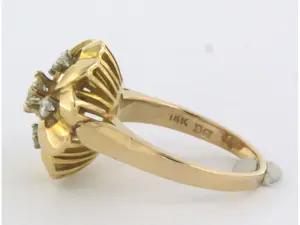 Gouden ring bezet met briljant geslepen diamanten tot. 0.45ct kopen? Bied vanaf 800!