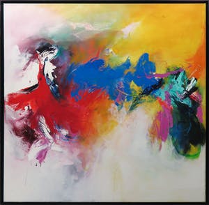 Martin van Dijk - Olieverf op doek, Provence in mei - Ingelijst (Zeer groot) kopen? Bied vanaf 700!