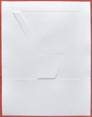 Harry van Kuyk - Geometrische compositie, reliëfdruk kopen? Bied vanaf 195!