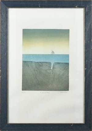 Niet of onleesbaar gesigneerd - Aquatint, Le grand large kopen? Bied vanaf 1!