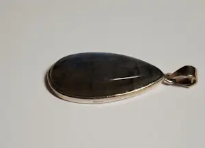 Nieuwe zilveren Hanger met Spectroliet /  labradoriet kopen? Bied vanaf 55!