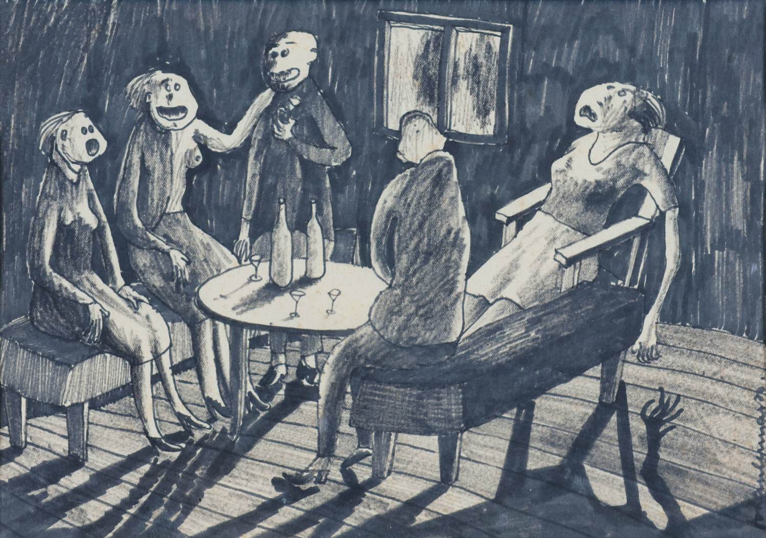 Johan Lennarts - Figuren aan tafel kopen? Bied vanaf 120!