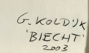 Gerben Koldijk - Acryl op doek, Biecht (Zeer groot) kopen? Bied vanaf 100!